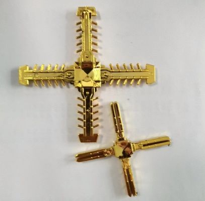 Unidad de vidrio aislado de doble capa de oro desecante conector de flor de barra georgiana y más