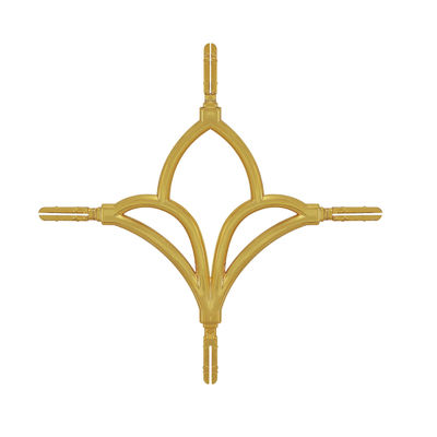 Conector de decoración pintado de barras georgianas de aluminio de oro 16 * 7 para ventanas de doble acristalamiento