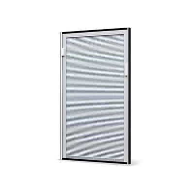 Puertas de patio de control magnético interior con persianas huecas con durabilidad y persianas manuales