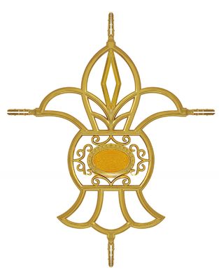 Flor de barra georgiana de oro para ventanas de aluminio con vidrio de doble acristalamiento en todos los escenarios