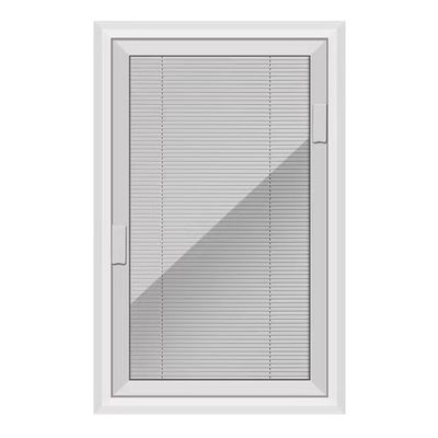 Panel de vidrio de minetal añadir en persianas persianas de seguridad con vidrio de ventanas