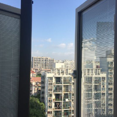 Ventana de vidrio de doble acristalamiento de estilo moderno con persianas integrales entre el panel de vidrio