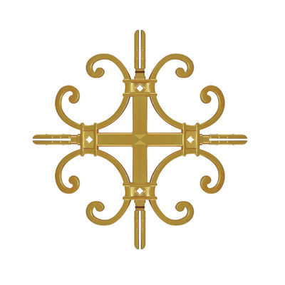 Aluminio Flor de barra georgiana para accesorios de ventanas modernas de doble acristalamiento en oro